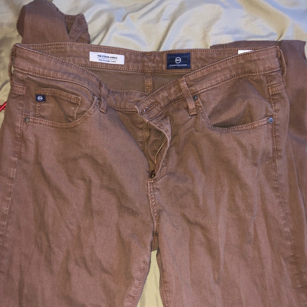 Brown skinny jeans